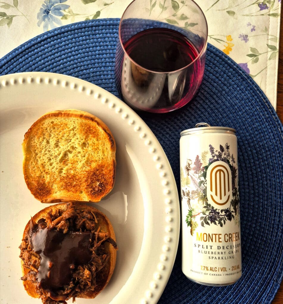 Split Decision Blueberry Grape Sparkling (4-pack $21.99)